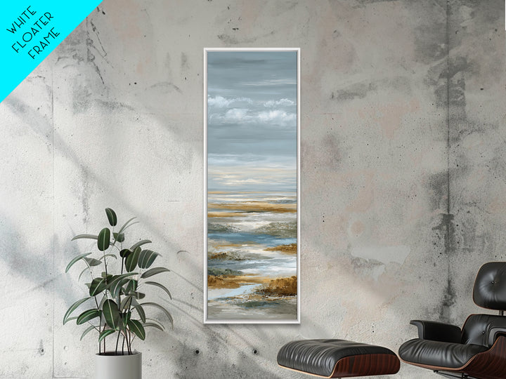 Modern Landscape with Expansive Calm Sky Canvas Print, Living Room Art, Apartment Decor, Living Room Decor, Oil Painting, LIR-1x3-39