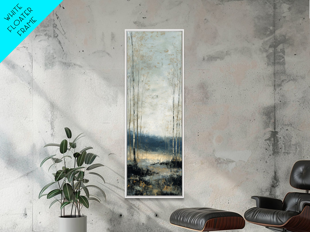 Minimal Scandinavian Forest Canvas Print, Living Room Art, Modern Decor, Living Room Decor, Fine Art, Living, Wall Decor, LIR-1x3-49