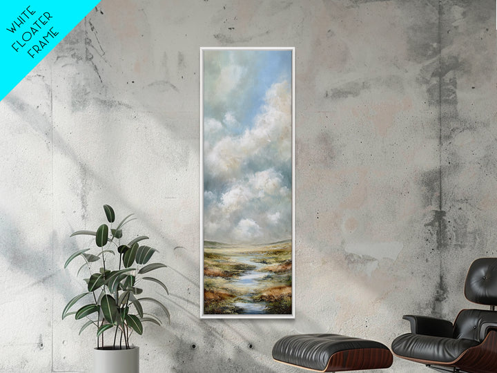 Large Cloudscape with Gentle Movement Canvas Print, Living Room Art, Mid Century Modern, Living Room Decor, Fine Art, Living, LIR-1x3-7