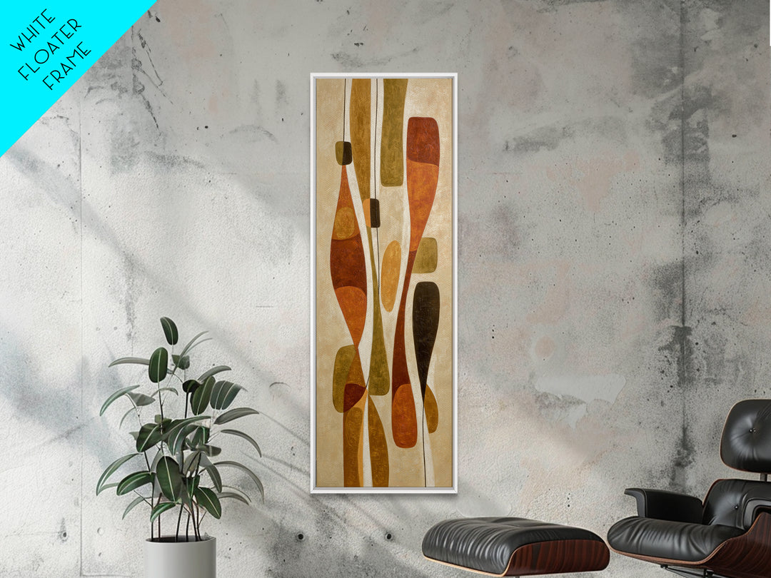 Abstract Organic Shapes Framed Canvas Print, Living Room Art, Neutral Decor, Living Room Decor, Fine Art, Living, Home Decor, LIR-1x3-75