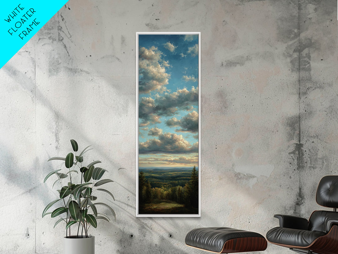 Modern Landscape with Expansive Calm Sky Canvas Print, Living Room Art, Statement Artwork, Living Room Decor, Living, LIR-1x3-87
