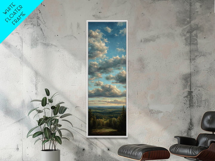 Modern Landscape with Expansive Calm Sky Canvas Print, Living Room Art, Statement Artwork, Living Room Decor, Living, LIR-1x3-87