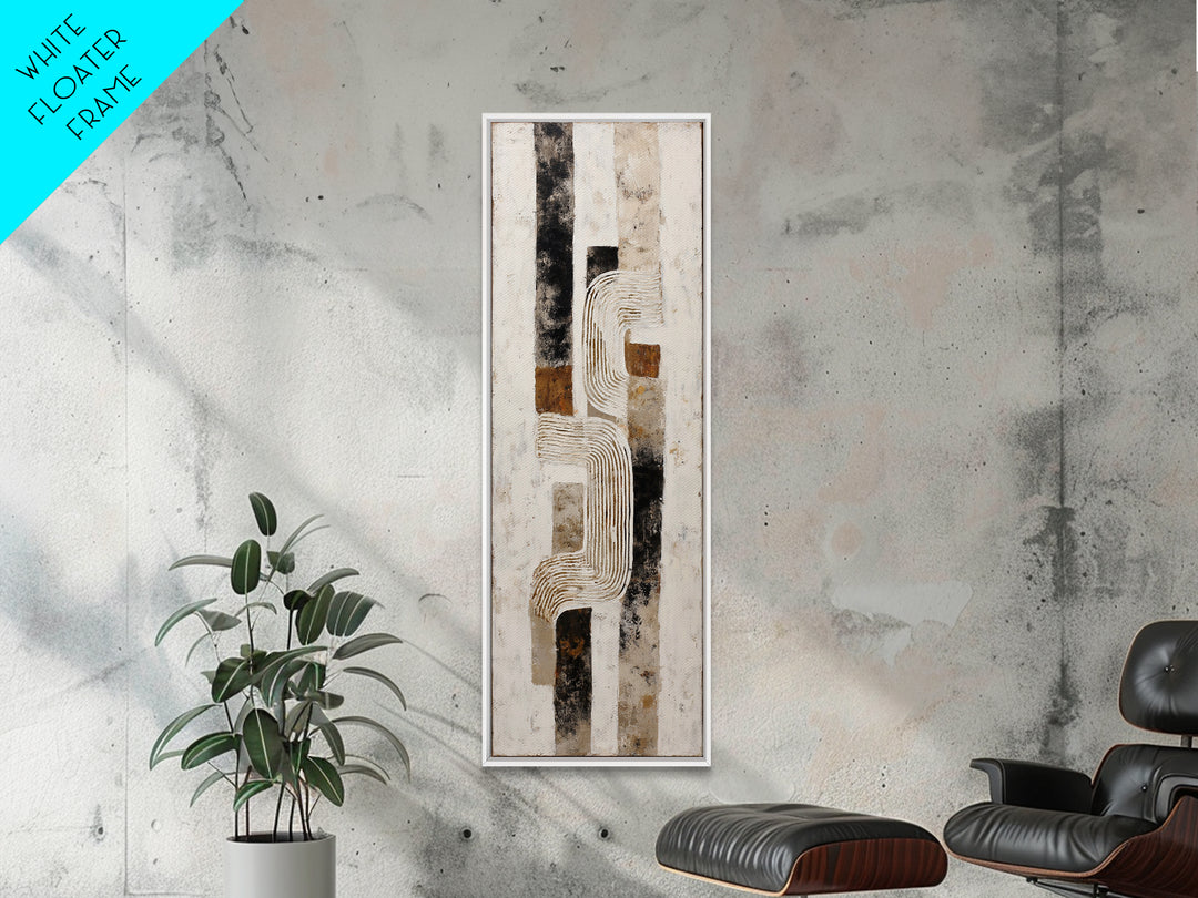 Monochrome Stone Texture Abstraction Canvas Print, Living Room Art, Luxury Decor, Living Room Decor, Abstract Art, Living, LIR-1x3-9