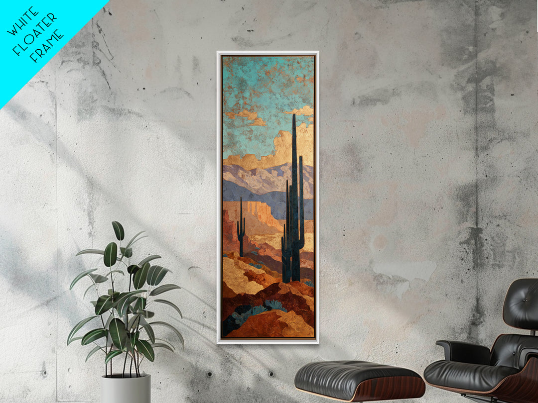 Earthy Desert Landscape Framed Canvas Print, Living Room Art, Dopamine Decor, Living Room Decor, Fine Art, Living, LIR-1x3-96