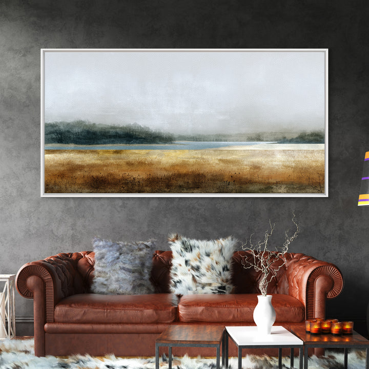Minimal Scandinavian Forest Canvas Print, Living Room Art, Mid Century Modern, Living Room Decor, Living, Abstract Wall Art, LIR-2x1-57