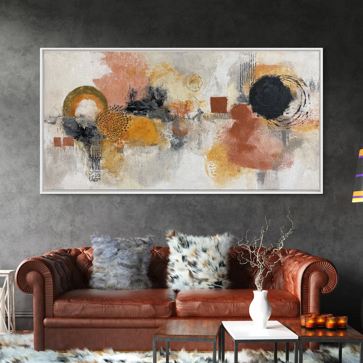 Large Statement Abstract Canvas Print, Living Room Art, New Home Gift, Living Room Decor, Abstract Art, Living, Gallery Decor, LIR-2x1-69