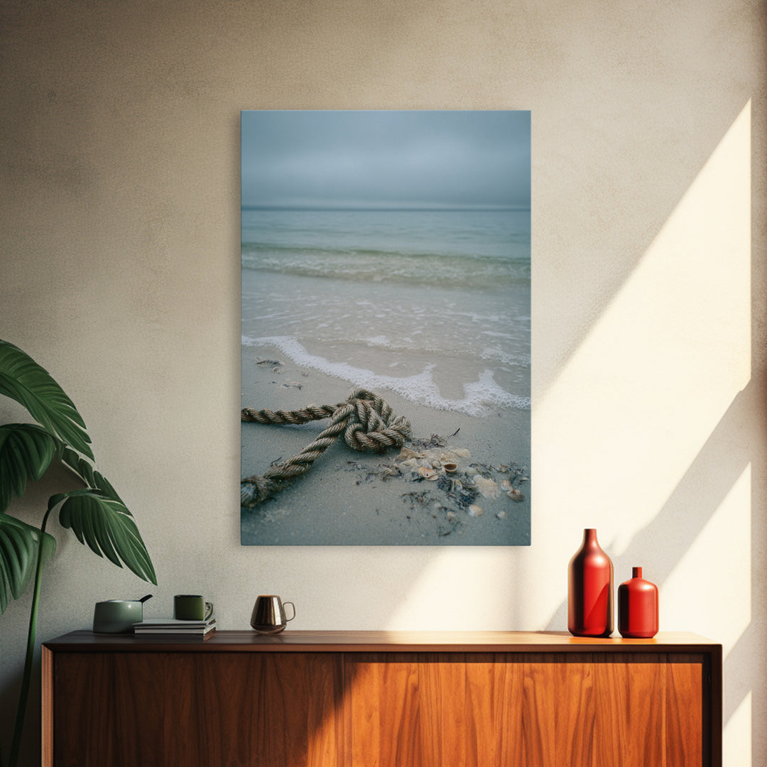 Moody Seascape for Dramatic Focal Point Canvas Print, Living Room Art, Wall Art, Living Room Decor, Oil Painting, Living, LIR-2x3-14