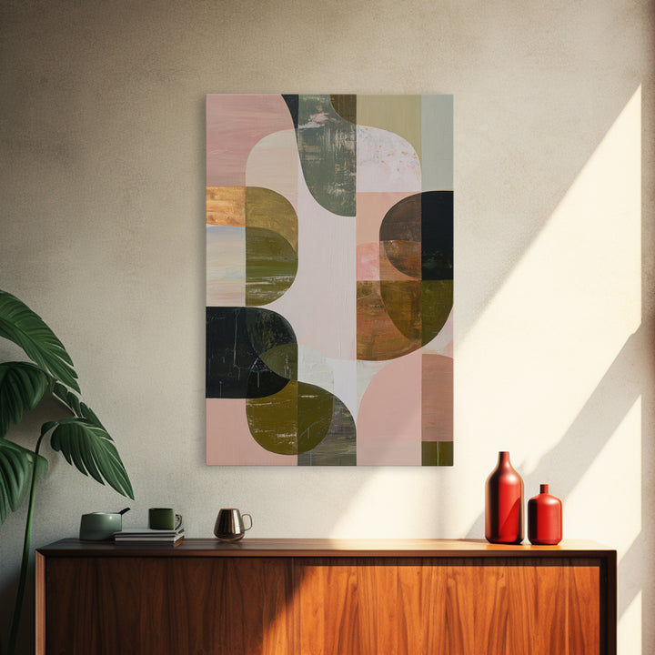 Abstract Organic Shapes Canvas Print, Living Room Art, Apartment Decor, Living Room Decor, Fine Art, Living 471, Piece Wall Art, LIR-2x3-71