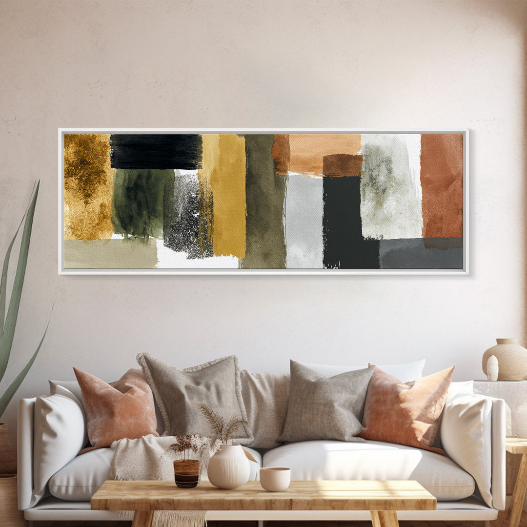 Bold Color Field Canvas Print, Living Room Art, Modern Wall Art, Living Room Decor, Fine Art, Living, Textured Painting, LIR-3x1-20