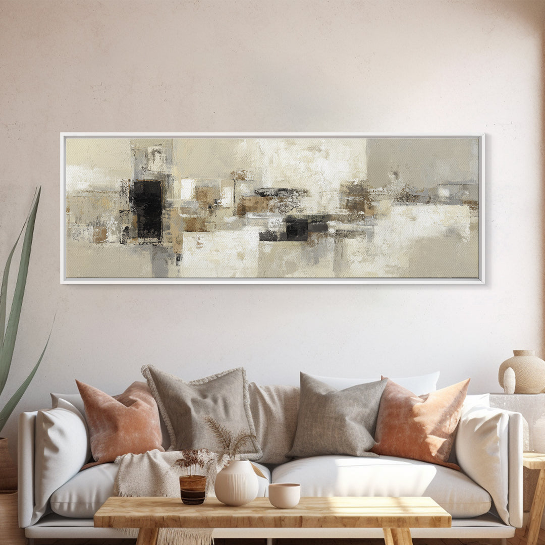 Oversized Line Figure Framed Canvas Print, Living Room Art, Living Room Wall Art, Living Room Decor, Fine Art, Living, LIR-3x1-57