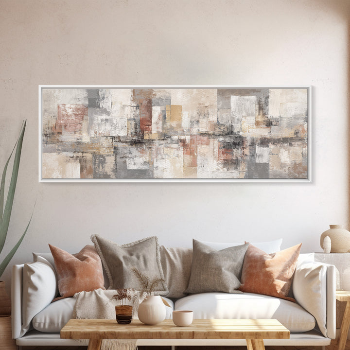 Oversized Line Figure Framed Canvas Print, Living Room Art, Living Room Wall Art, Living Room Decor, Fine Art, Living, LIR-3x1-81