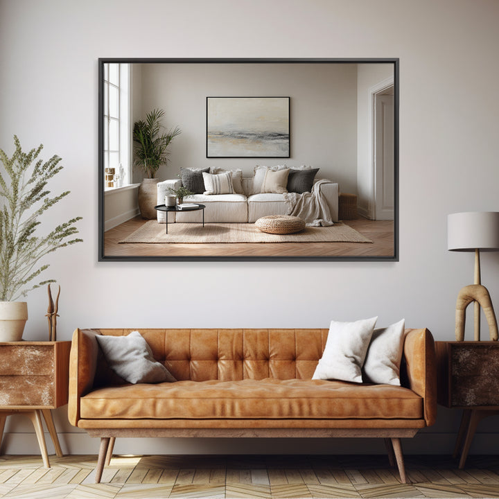 Oversized Line Figure Framed Canvas Print, Living Room Art, Gallery Decor, Living Room Decor, Fine Art, Living, Wall Art, LIR-3x2-45