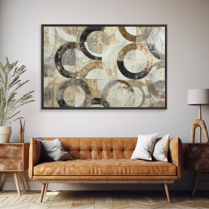 Monochrome Stone Texture Abstraction Canvas Print, Living Room Art, Neutral Decor, Living Room Decor, Fine Art, Living, LIR-3x2-49