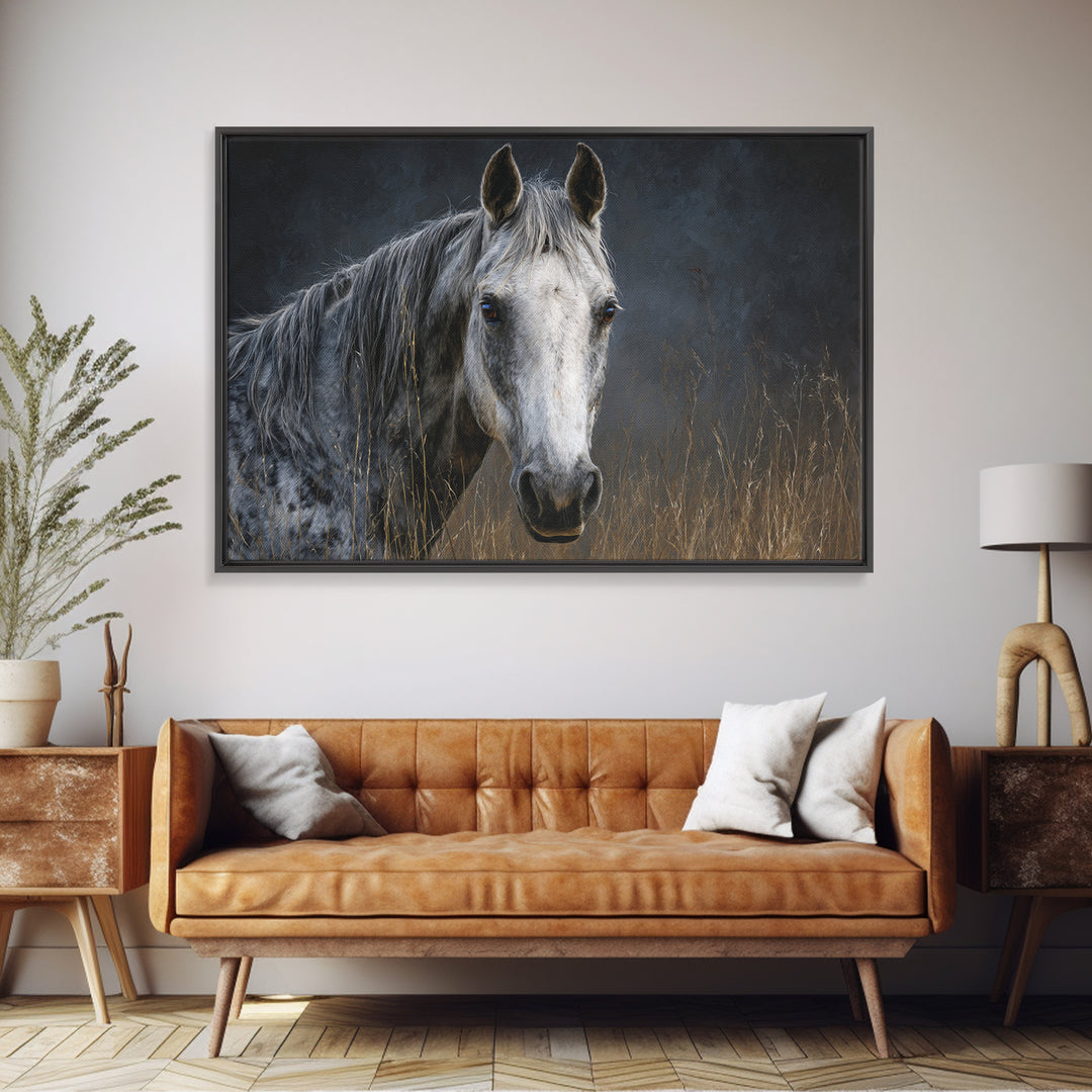 Contemporary Horse Portrait Canvas Print, Living Room Art, New Home Gift, Living Room Decor, Fine Art, Living, Gallery Decor, LIR-3x2-62