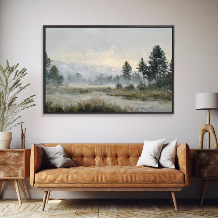 Quiet Meadow Landscape Canvas Print, Living Room Art, Digital Prints, Living Room Decor, Fine Art, Living, Apartment Decor, LIR-3x2-75