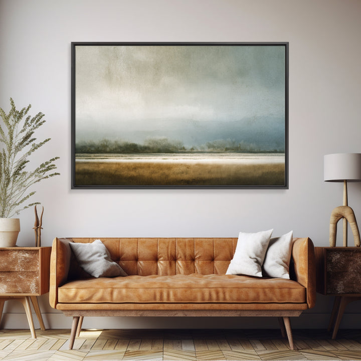 Minimal Scandinavian Forest Canvas Print, Living Room Art, Boho Decor, Living Room Decor, Fine Art, Living, Digital Prints, LIR-3x2-89