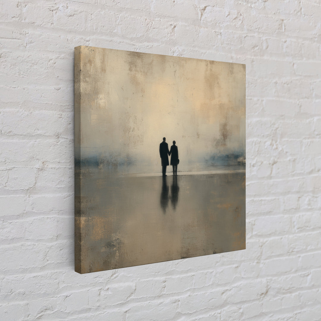 Diplomatic Handshake Silhouette Canvas Print, Law Office Art, Metal Wall Decor, Office Decor, Abstract Art, Counsel, LOA-1x1-19