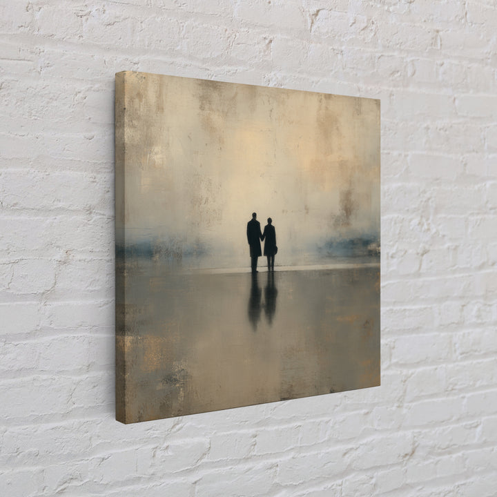 Diplomatic Handshake Silhouette Canvas Print, Law Office Art, Metal Wall Decor, Office Decor, Abstract Art, Counsel, LOA-1x1-19