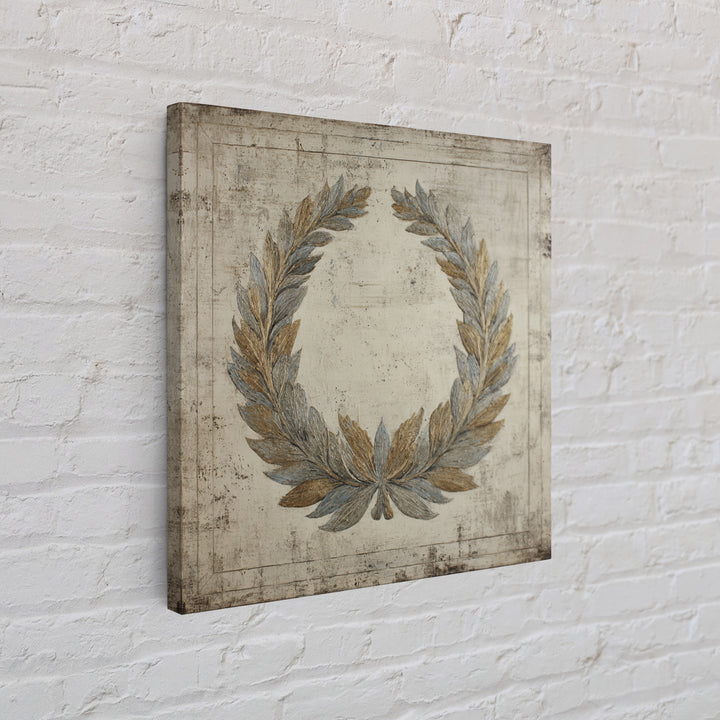 Roman Laurel Wreath Framed Canvas Print, Law Office Art, Printable Art, Office Decor, Fine Art, Counsel, Lawyer, Butterfly Art, LOA-1x1-8
