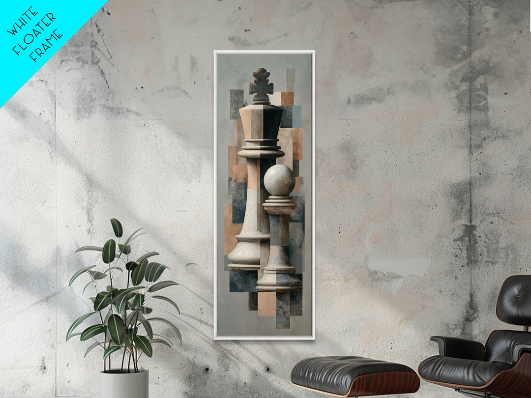 Single Chess King Canvas Print, Law Office Art, Floral Art, Office Decor, Fine Art, Counsel, Lawyer Sign, Lawyer Office Decor, LOA-1x3-10