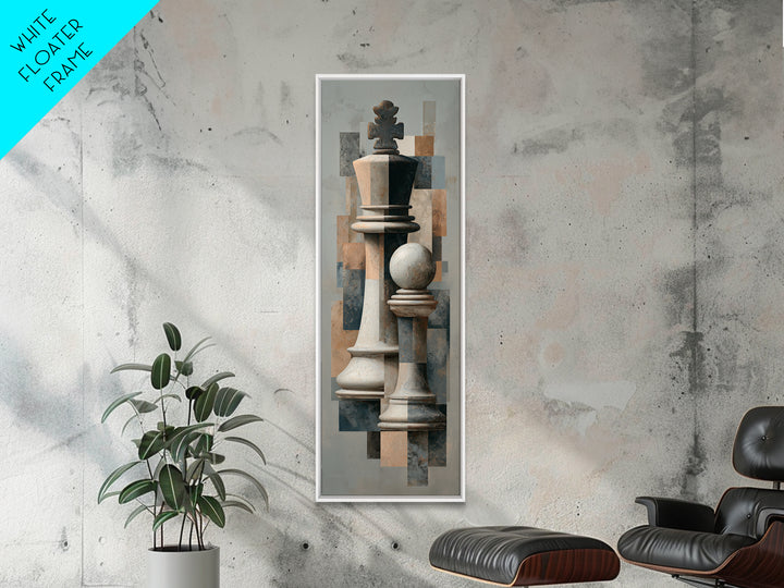 Single Chess King Canvas Print, Law Office Art, Floral Art, Office Decor, Fine Art, Counsel, Lawyer Sign, Lawyer Office Decor, LOA-1x3-10