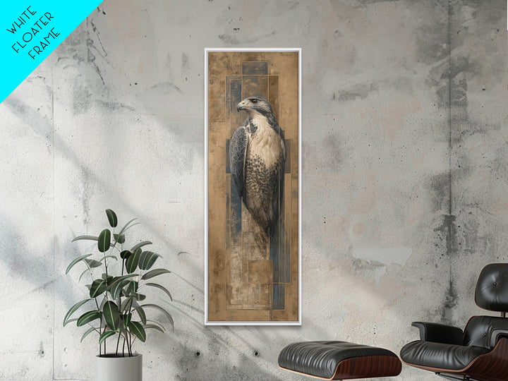 Eagle Portrait with Solemn Presence Canvas Print, Law Office Art, Butterfly Art, Office Decor, Counsel, Fine Art Print, LOA-1x3-18