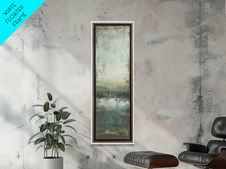 Deep Green and Walnut Toned Abstract Canvas Print, Law Office Art, Digital Prints, Office Decor, Counsel, Gifts for Lawyers, LOA-1x3-33