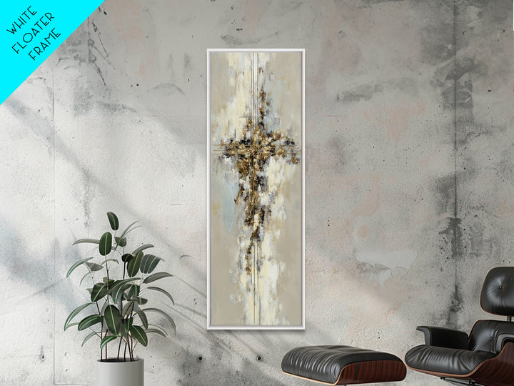 Gold Thread Knot Symbolizing Resolution Framed Canvas Print, Law Office Art, Butterfly Print, Office Decor, Oil Painting, LOA-1x3-54