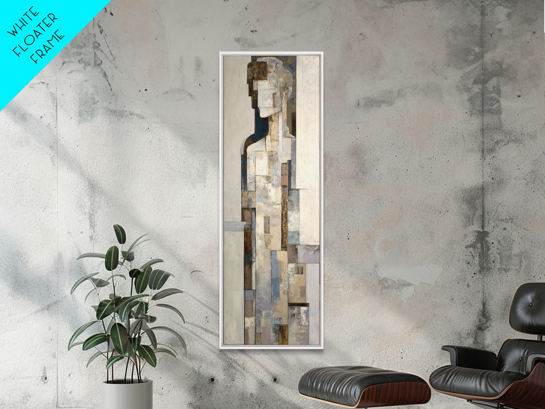 Architectural Arch and Column Abstraction Framed Canvas Print, Law Office Art, Home Office Decor, Office Decor, Abstract Art, LOA-1x3-74