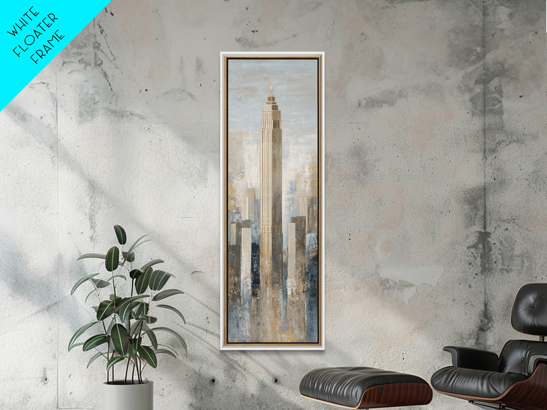 Quiet City Skyline Framed Canvas Print, Law Office Art, Office Wall Art, Office Decor, Fine Art, Counsel, Butterfly Art, LOA-1x3-96