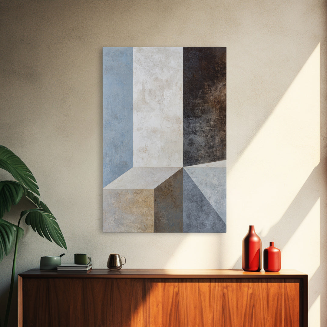 Balanced Geometric Forms Symbolizing Fairness Canvas Print, Law Office Art, Wall Decor, Office Decor, Fine Art, Counsel, LOA-2x3-61