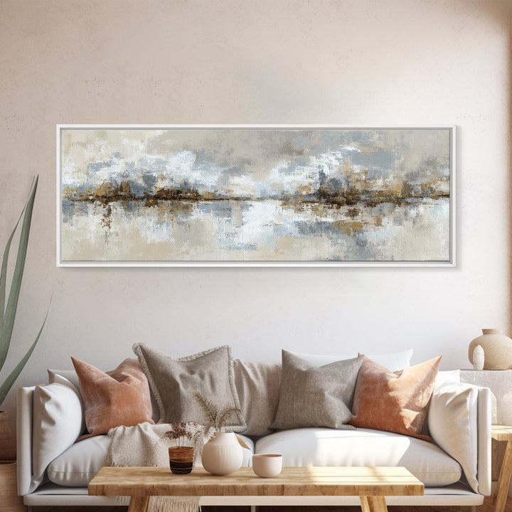 Diplomatic Handshake Silhouette Canvas Print, Law Office Art, Home Office Decor, Office Decor, Abstract Art, Counsel, LOA-3x1-11