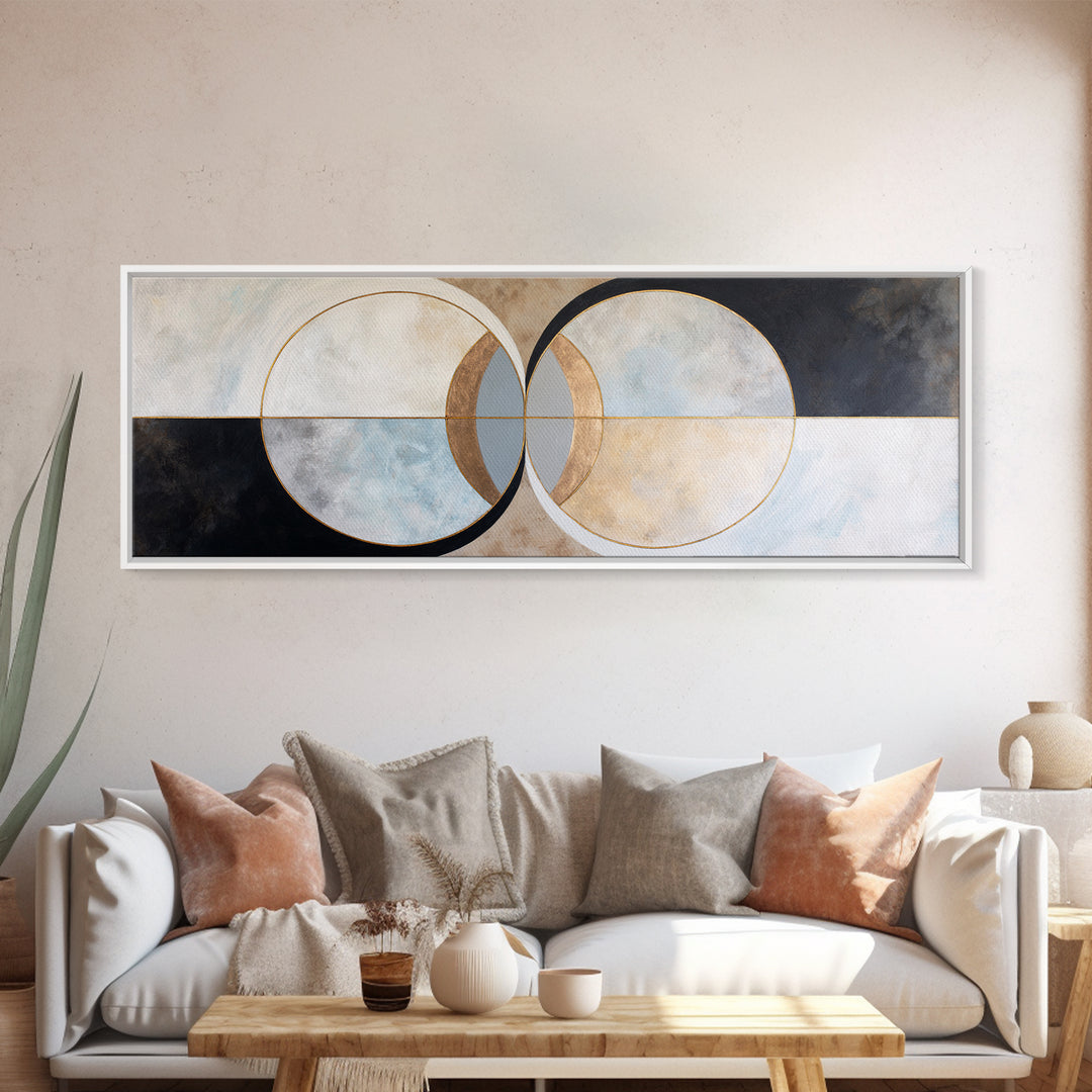 Gold Thread Knot Symbolizing Resolution Framed Canvas Print, Law Office Art, Printable Art, Office Decor, Fine Art, Counsel, LOA-3x1-82