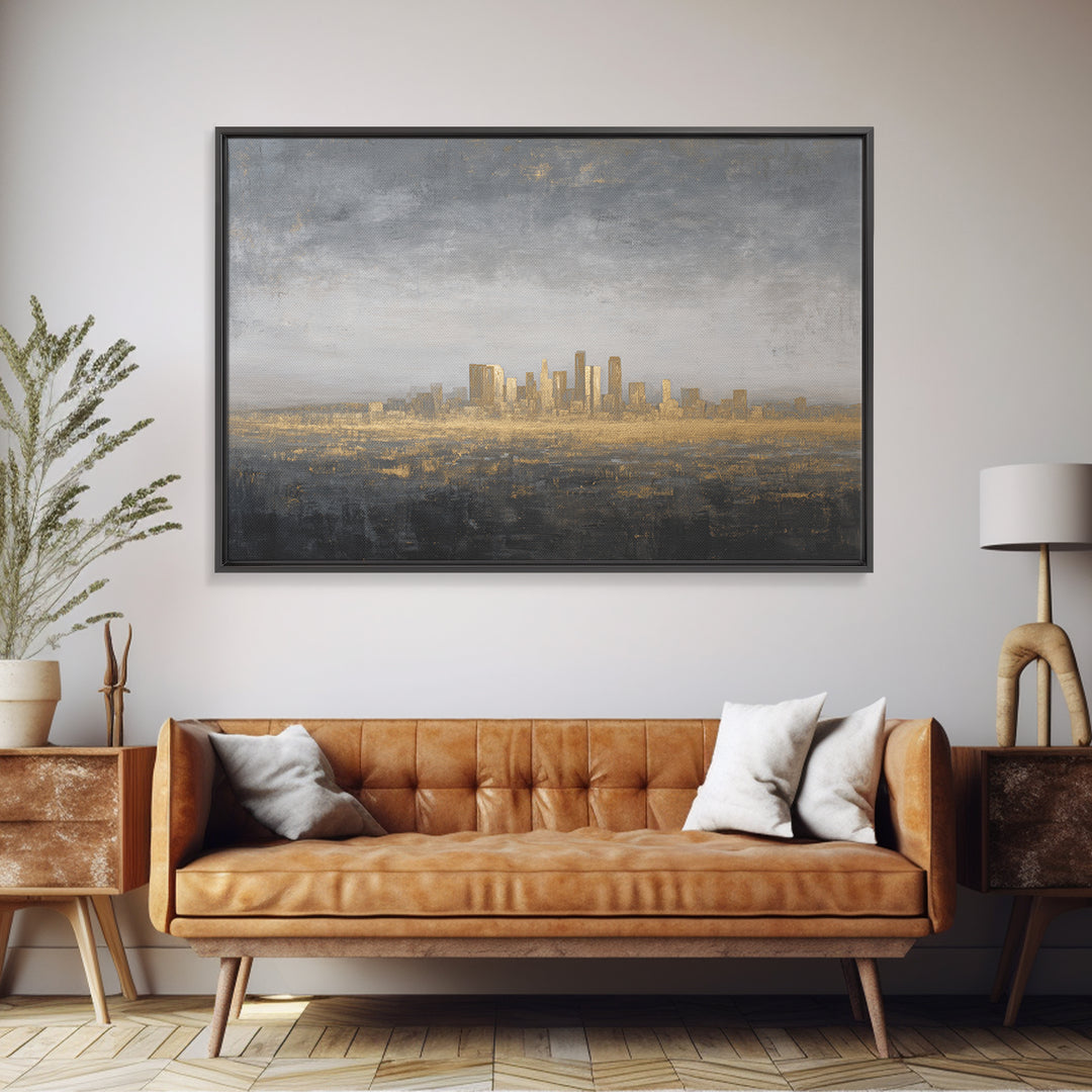 Quiet City Skyline Canvas Print, Law Office Art, Lawyer Sign, Office Decor, Fine Art, Counsel, Art Print, Room Decor, LOA-3x2-88