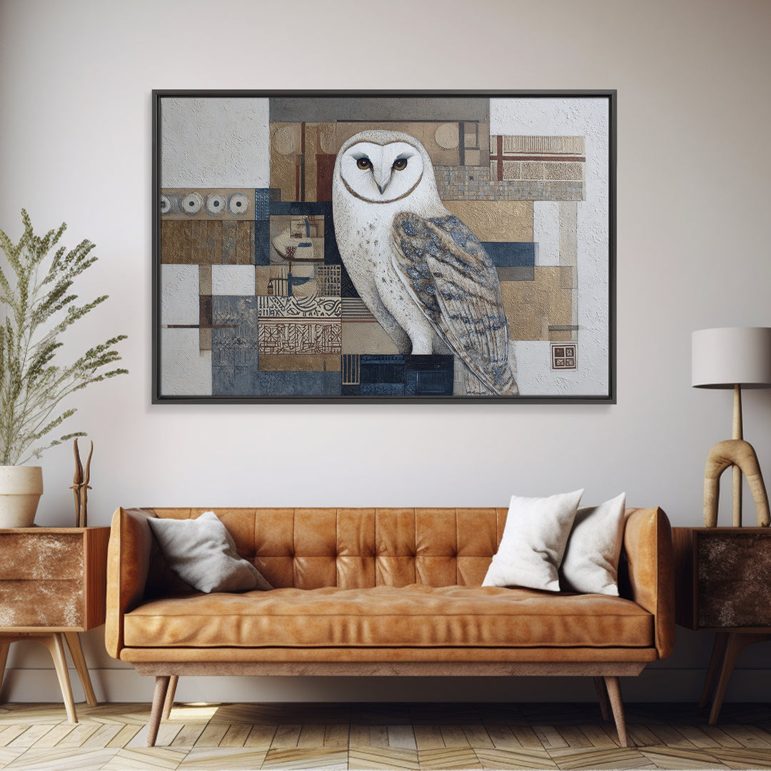 Owl Portrait Representing Wisdom Canvas Print, Law Office Art, Law, Office Decor, Counsel, Modern Decor, Fine Art Print, LOA-3x2-93