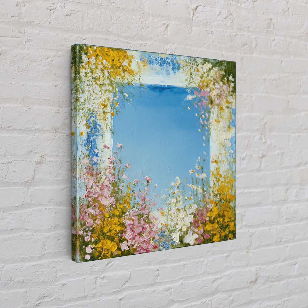 Fresh Air Meadow Landscape for Clean Mood Canvas Print, Laundry Room Art, Neutral Decor, Living Room Decor, Fine Art, Clean, LRA-1x1-95