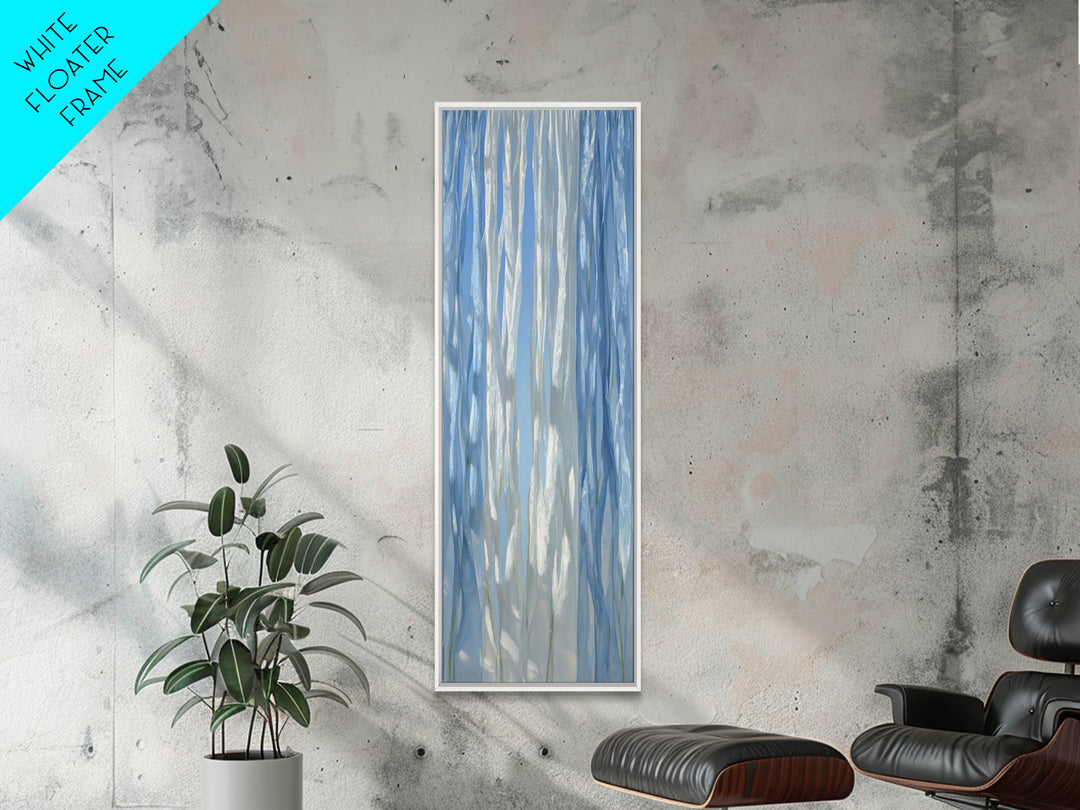 Clean Blue Water Ripple Abstraction Canvas Print, Laundry Room Art, Laundry Room Decor, Living Room Decor, Abstract Art, Clean, LRA-1x3-6