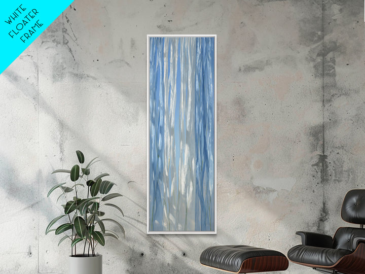 Clean Blue Water Ripple Abstraction Canvas Print, Laundry Room Art, Laundry Room Decor, Living Room Decor, Abstract Art, Clean, LRA-1x3-6