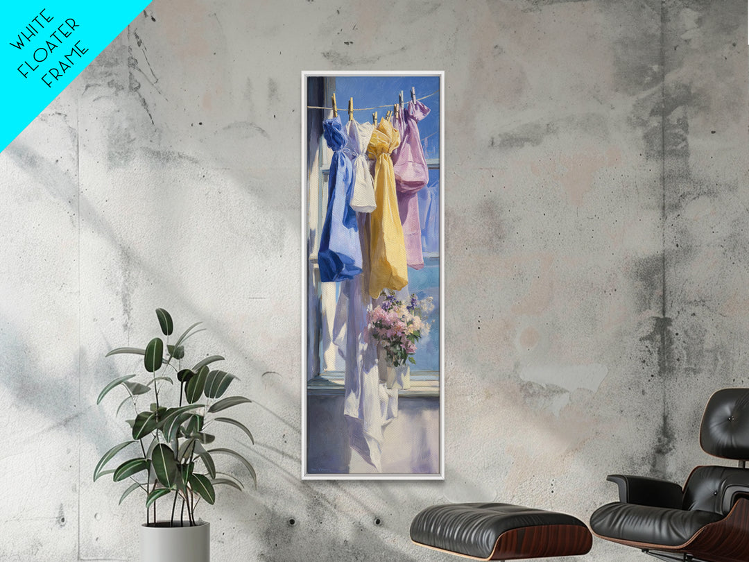 Lavender Sachet and Ribbon Still Life Canvas Print, Laundry Room Art, Art Print, Living Room Decor, Fine Art, Clean, Artwork, LRA-1x3-77