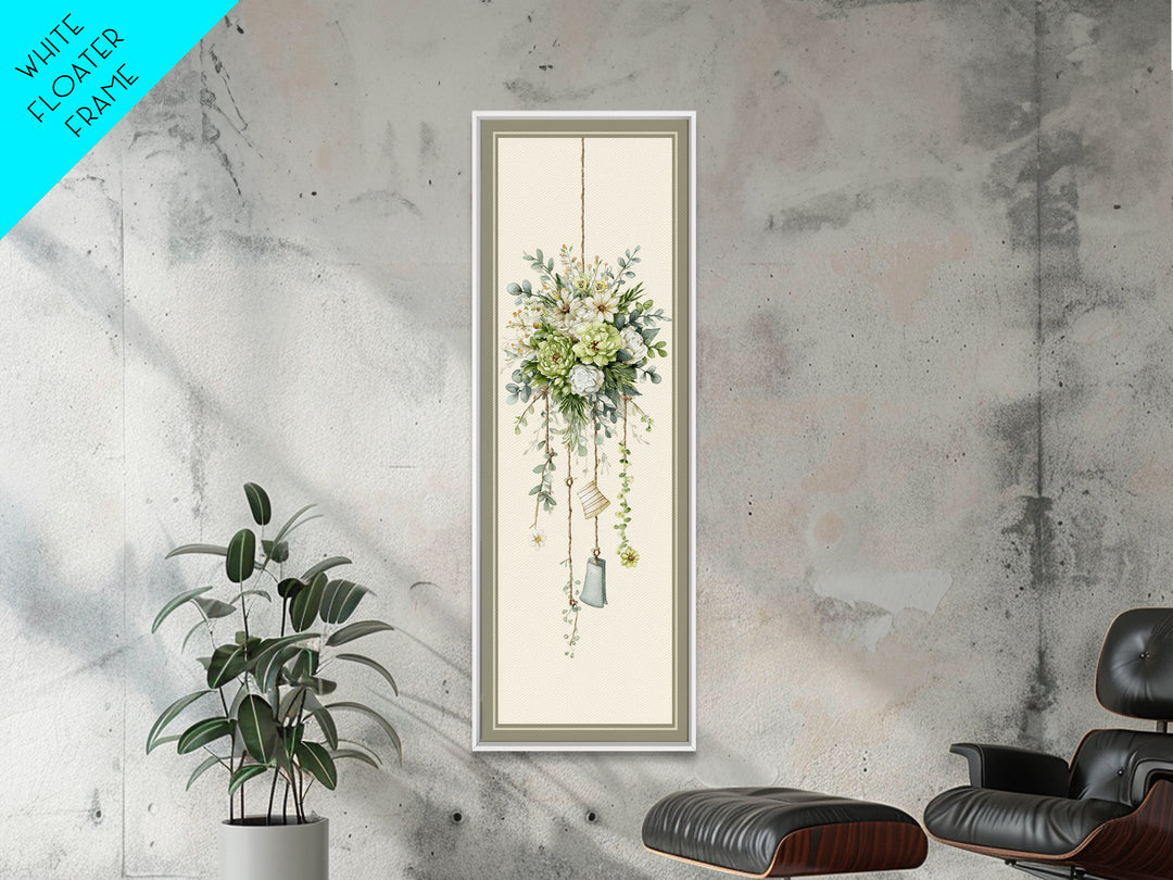 Farmhouse Laundry Sign Ornament Without Words Framed Canvas Print, Laundry Room Art, Retro Wall Art, Living Room Decor, Clean, LRA-1x3-79