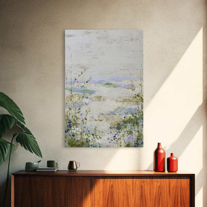Fresh Air Meadow Landscape for Clean Mood Canvas Print, Laundry Room Art, Statement Artwork, Living Room Decor, Fine Art, Clean, LRA-2x3-31