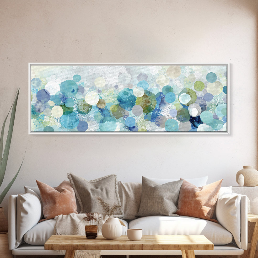 Abstract Suds and Bubbles Canvas Print, Laundry Room Art, Gallery Decor, Living Room Decor, Fine Art, Clean, Contemporary Art, LRA-3x1-62