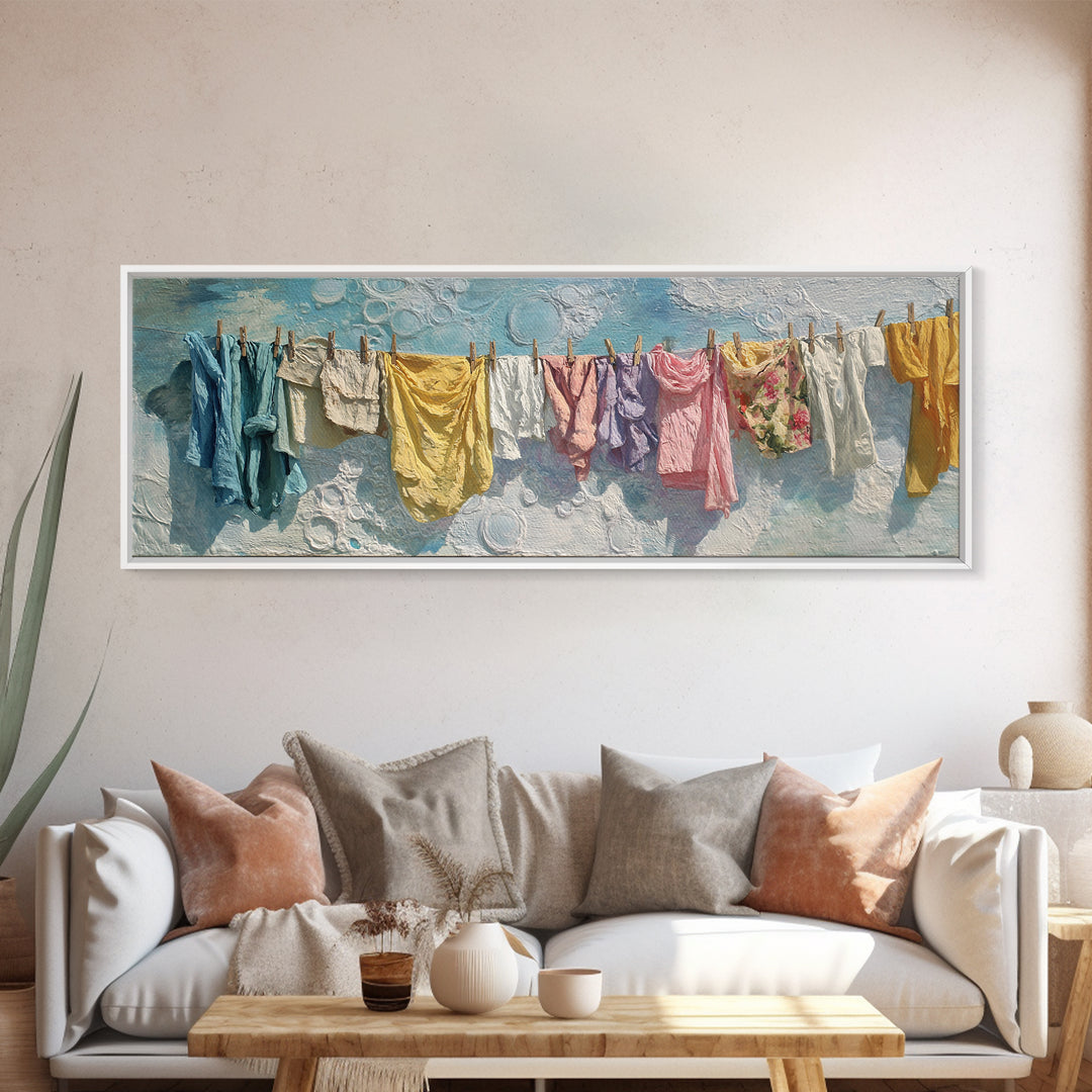 Abstract Suds and Bubbles Canvas Print, Laundry Room Art, Printable Art, Living Room Decor, Abstract Art, Clean, Whimsical Art, LRA-3x1-86