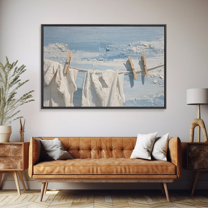 Clean Blue Water Ripple Abstraction Canvas Print, Laundry Room Art, New Home Gift, Living Room Decor, Abstract Art, Clean, LRA-3x2-22
