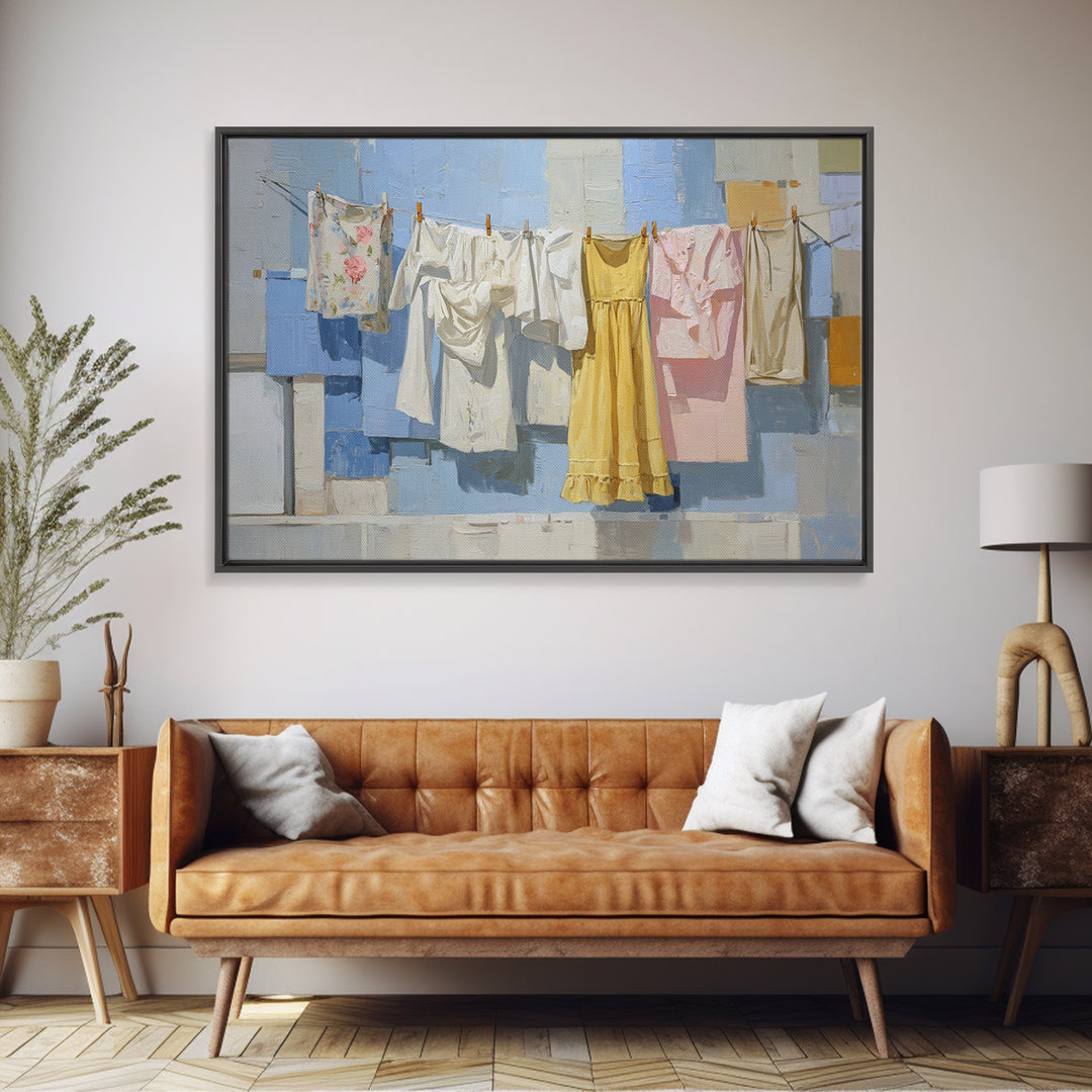 Fresh Air Meadow Landscape for Clean Mood Canvas Print, Laundry Room Art, Minimalist Decor, Living Room Decor, Clean, LRA-3x2-99