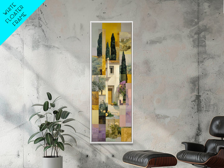 Olive Grove under Pale Morning Light Canvas Print, Mediterranean Art, Wall Decor, Living Room Decor, Fine Art, Azure, MAR-1x3-77