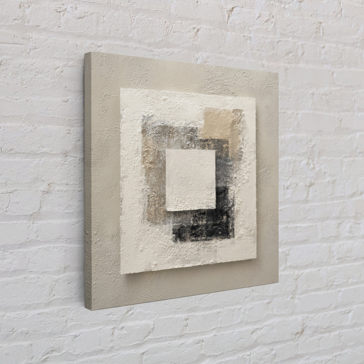 Minimal Stone Shapes Framed Canvas Print, Master Bedroom, Above Bed Decor, Bedroom Decor, Abstract Art, Sanctuary, MAS-1x1-16