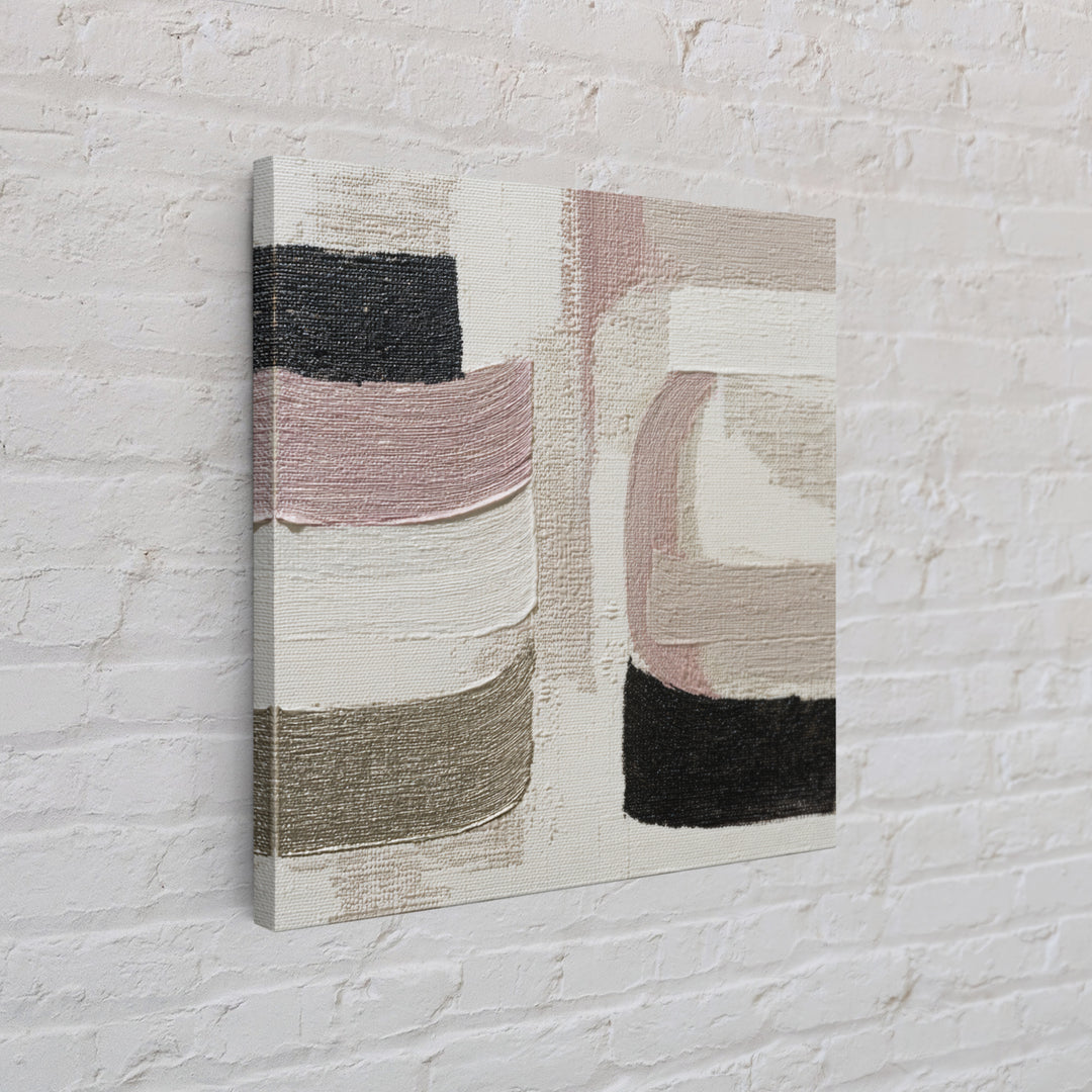 Soft Abstract Linen Texture Framed Canvas Print, Master Bedroom, Farmhouse Wall Art, Bedroom Decor, Fine Art, Sanctuary, MAS-1x1-27