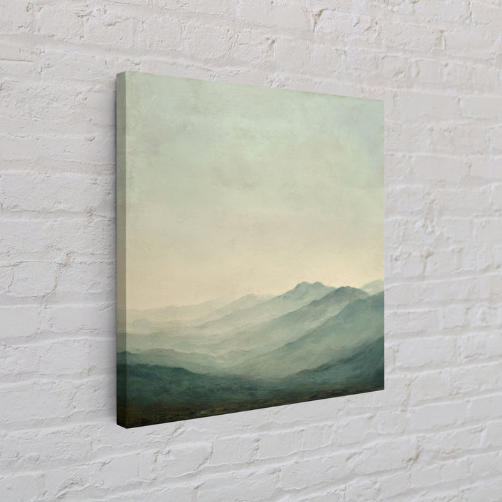 Soft Mountain Ridge Framed Canvas Print, Master Bedroom, Boho Decor, Bedroom Decor, Fine Art, Sanctuary, Wall Art Prints, MAS-1x1-37