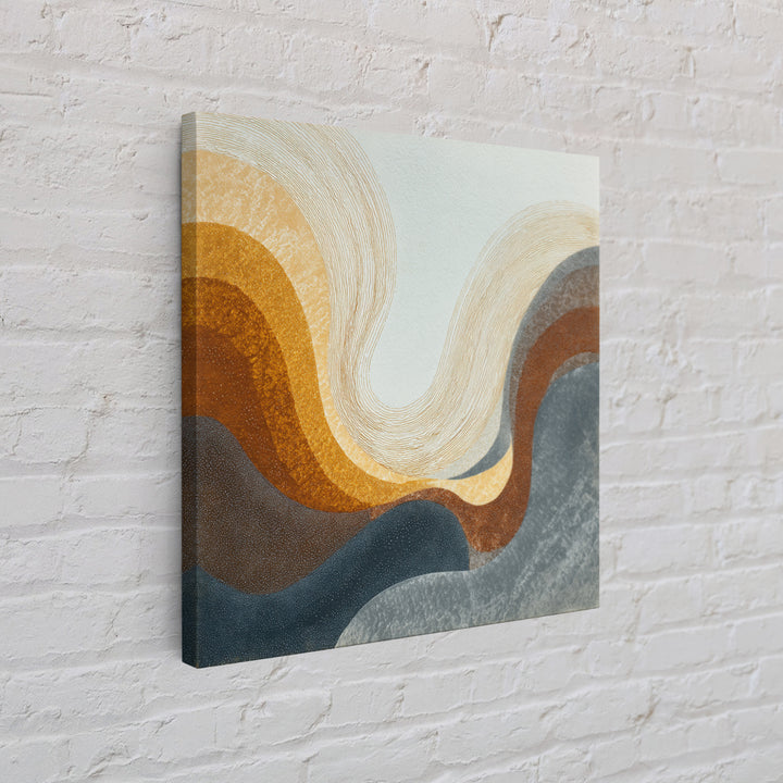 Abstract Wave Forms Framed Canvas Print, Master Bedroom, Farmhouse Decor, Bedroom Decor, Abstract Art, Sanctuary, MAS-1x1-44
